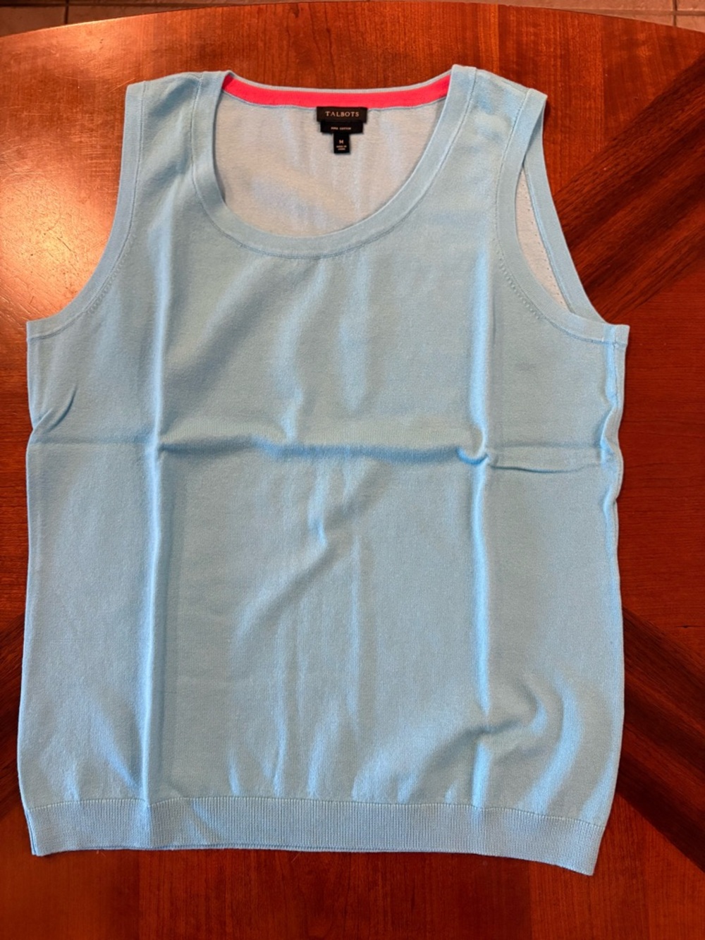 Talbots Women’s Light Blue Sleeveless Knit Shell